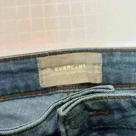 Everlane The Curvy High Rise Skinny Jean 35 Crop - Picture 4 of 4